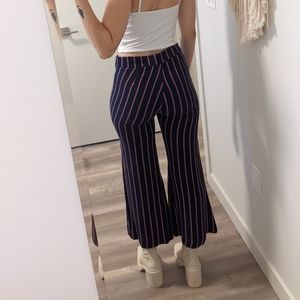 UO Silence & Noise striped flare trousers